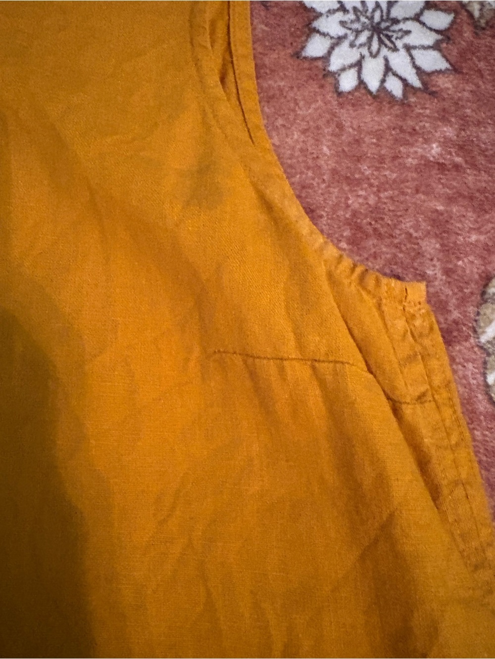 NotPERFECTLINEN Bay top S/M in Saffron - Picture 3 of 7
